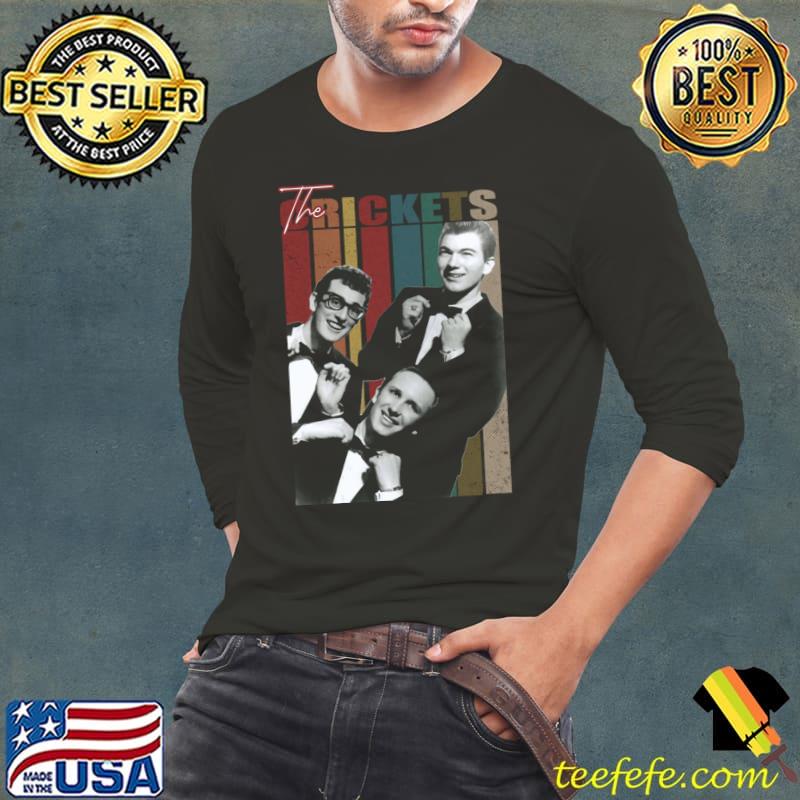 The Crickets' Rockabilly Rhythms Vintage T-Shirt Long Sleeve Tee The Crickets' Rockabilly Rhythms Vintage T-Shirt Long Sleeve Tee