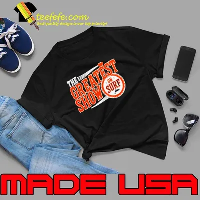 The greatest show on surf Miami Dolphins shirt