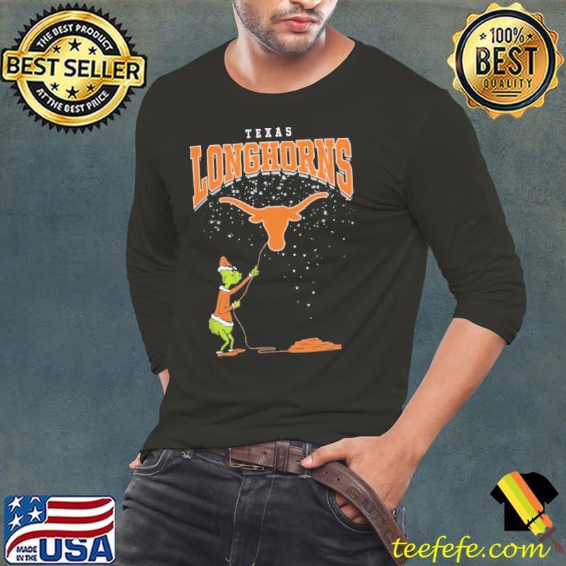 The grinch Texas longhorns Christmas Football 2023 Shirt Long Sleeve Tee The grinch Texas longhorns Christmas Football 2023 Shirt Long Sleeve Tee