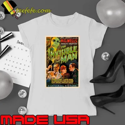 The invisible man a universal picture gloria stuart nostalgic horror poster T-Shirt