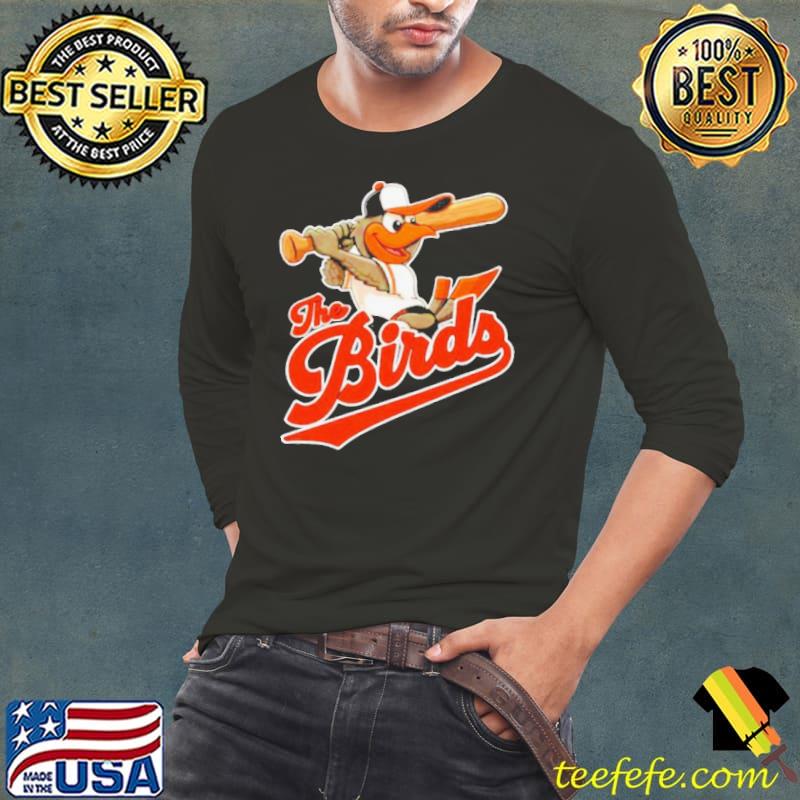 The Oriole Birds Baseball Mascot s Long Sleeve Tee The Oriole Birds Baseball Mascot s Long Sleeve Tee