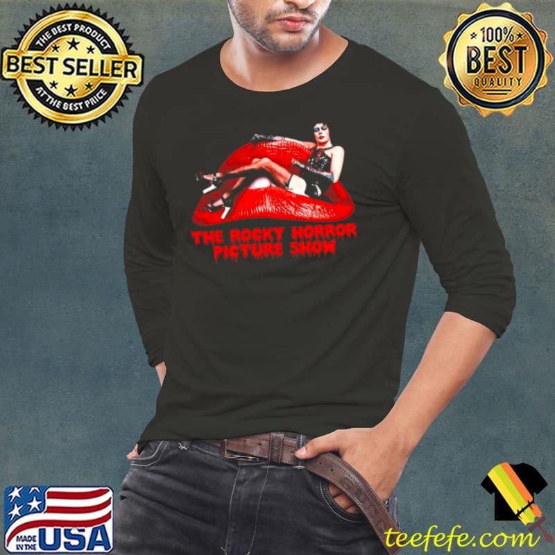 The Rocky Horror Picture Show Halloween Horror Movie Red Lips s Long Sleeve Tee The Rocky Horror Picture Show Halloween Horror Movie Red Lips s Long Sleeve Tee