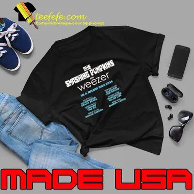 The Smashing Pumpkins And Weezer UK And Ireland Tour 2024 Schedule List Shirt