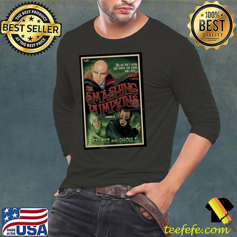 The Smashing Pumpkins Freaks And Ghouls Halloween 2023 Poster Shirt Long Sleeve Tee The Smashing Pumpkins Freaks And Ghouls Halloween 2023 Poster Shirt Long Sleeve Tee