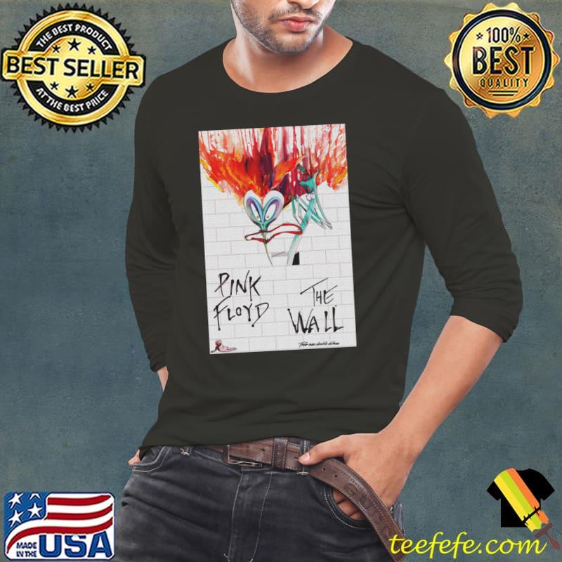 The Wall Double Pink Floyd Signature Watercolor T-Shirt Long Sleeve Tee The Wall Double Pink Floyd Signature Watercolor T-Shirt Long Sleeve Tee