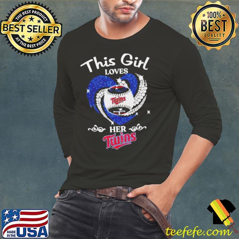 This Girl Loves Her Twins Shirt Long Sleeve Tee This Girl Loves Her Twins Shirt Long Sleeve Tee