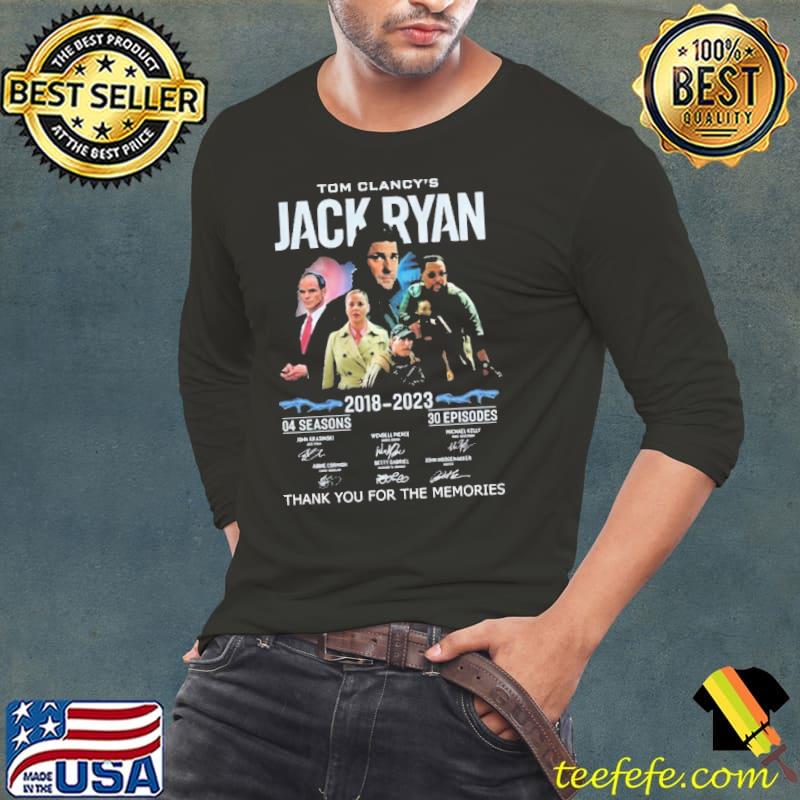 Tom clancy’s Jack ryan 2018 2023 thank you for the memories signatures Tee Shirt Long Sleeve Tee Tom clancy’s Jack ryan 2018 2023 thank you for the memories signatures Tee Shirt Long Sleeve Tee