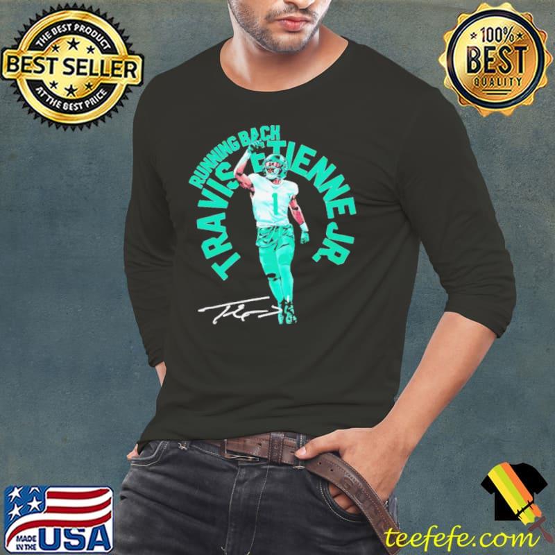 Travis Etienne Jacksonville Name Arc s Long Sleeve Tee Travis Etienne Jacksonville Name Arc s Long Sleeve Tee