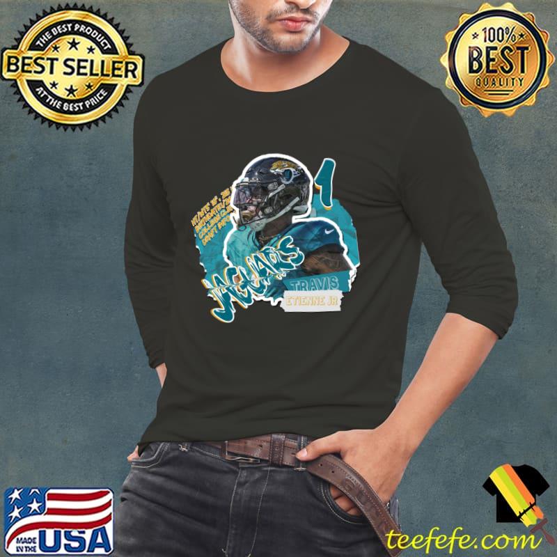 Travis Etienne Jr American football running back for the Jacksonville Jaguars NFL T-Shirt Long Sleeve Tee Travis Etienne Jr American football running back for the Jacksonville Jaguars NFL T-Shirt Long Sleeve Tee