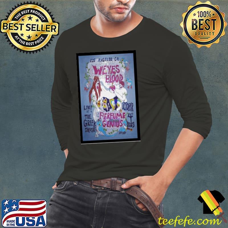 Trending 10 04 23 Los Angeles Ca Weyes Blood Poster Shirt Long Sleeve Tee Trending 10 04 23 Los Angeles Ca Weyes Blood Poster Shirt Long Sleeve Tee