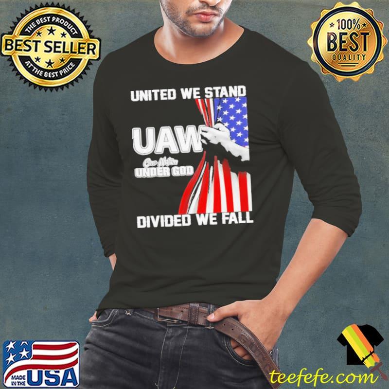United we stand UWA One Nation under God Divided We Fall Shirt Long Sleeve Tee United we stand UWA One Nation under God Divided We Fall Shirt Long Sleeve Tee