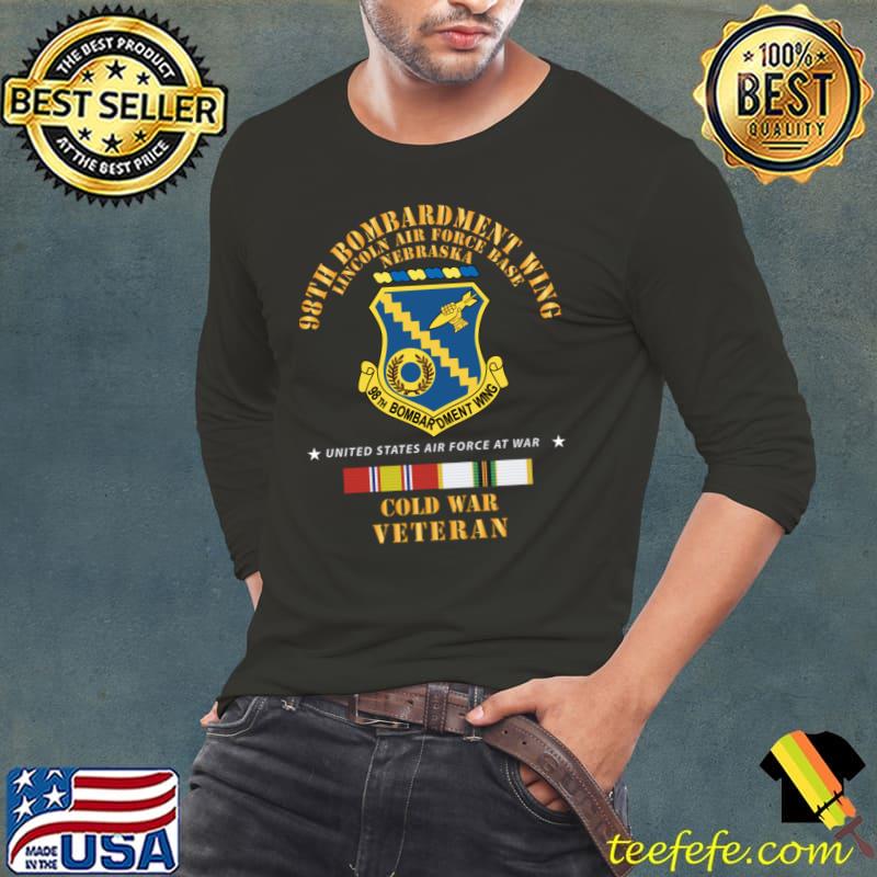 USAF - 98th Bombardment Wing Lincoln Air Force Base Nebraska Cold War Veteran T-Shirt Long Sleeve Tee USAF - 98th Bombardment Wing Lincoln Air Force Base Nebraska Cold War Veteran T-Shirt Long Sleeve Tee