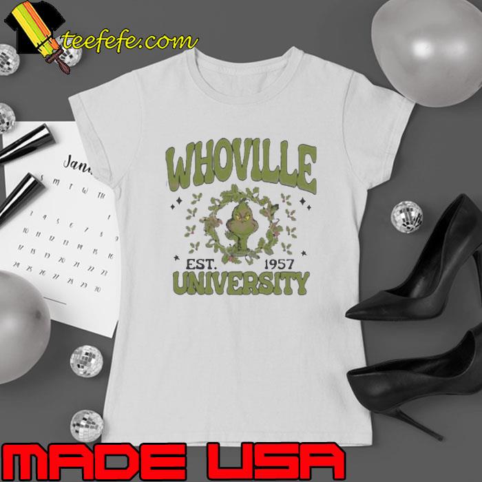 Whoville University Christmas Est 1957 s Ladies tee Whoville University Christmas Est 1957 s Ladies tee