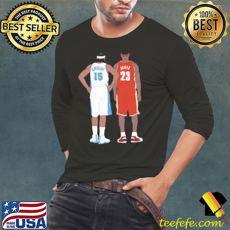 Young LeBron James And Carmelo Anthony Shirt Long Sleeve Tee Young LeBron James And Carmelo Anthony Shirt Long Sleeve Tee
