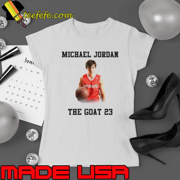 Zac Efron Michael Jordan the goat 23 shirt