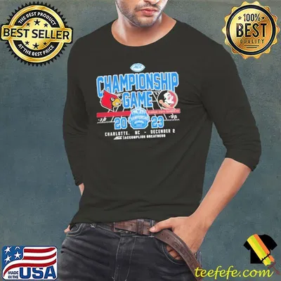 2023 Acc Football Championship Game Louisville Cardinals Vs Florida State Seminoles Cardinals Helmet December 2 Shirt