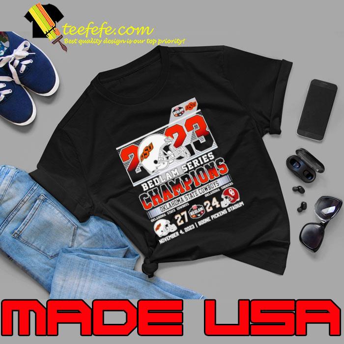 2023 Bedlam Series Champions Oklahoma State Cowboys 2-24 Oklahoma Sooners Score Shirt Unisex 2023 Bedlam Series Champions Oklahoma State Cowboys 2-24 Oklahoma Sooners Score Shirt Unisex