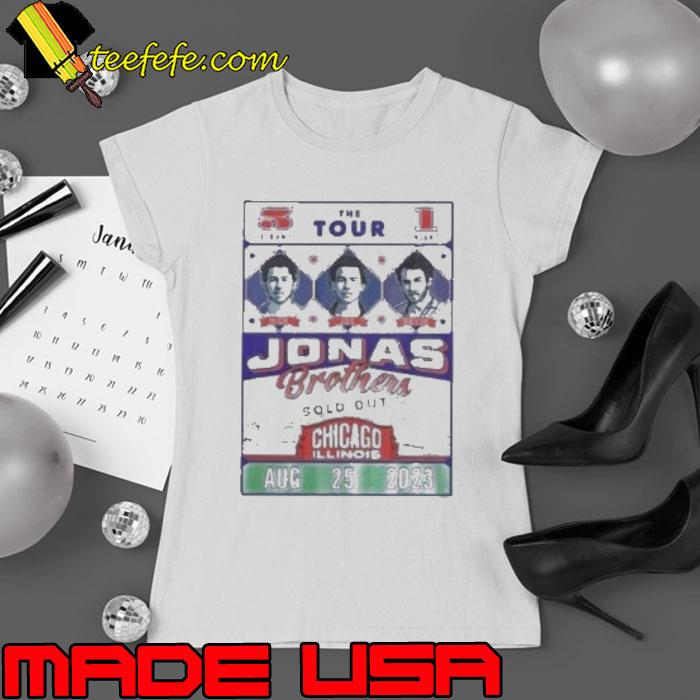 2023 Jonas Brothers Concert Chicago Shirt Ladies tee 2023 Jonas Brothers Concert Chicago Shirt Ladies tee