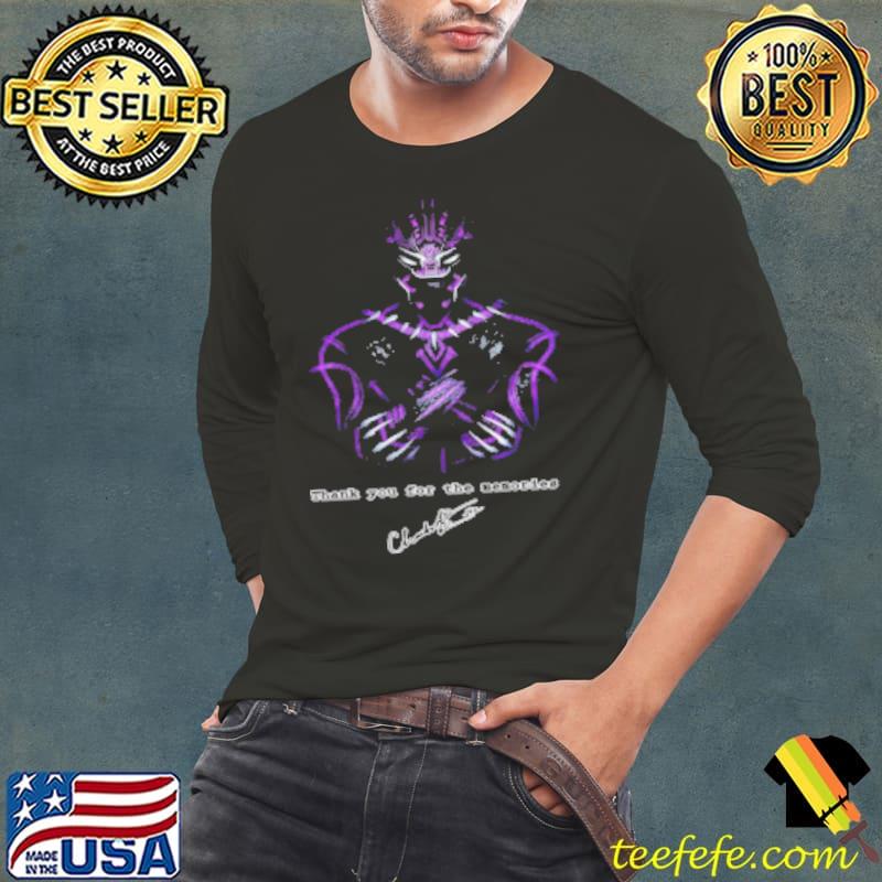 Actor Chadwick Boseman The Black Panther Marvel Shirt Long Sleeve Tee Actor Chadwick Boseman The Black Panther Marvel Shirt Long Sleeve Tee