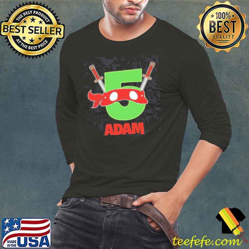 Adam Ninja Face Birthday Shirt