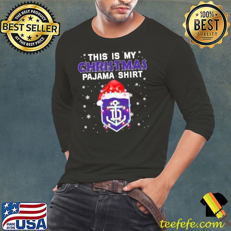 AFL This is christmas Pajamas sweater Fremantle Dockers s Long Sleeve Tee AFL This is christmas Pajamas sweater Fremantle Dockers s Long Sleeve Tee