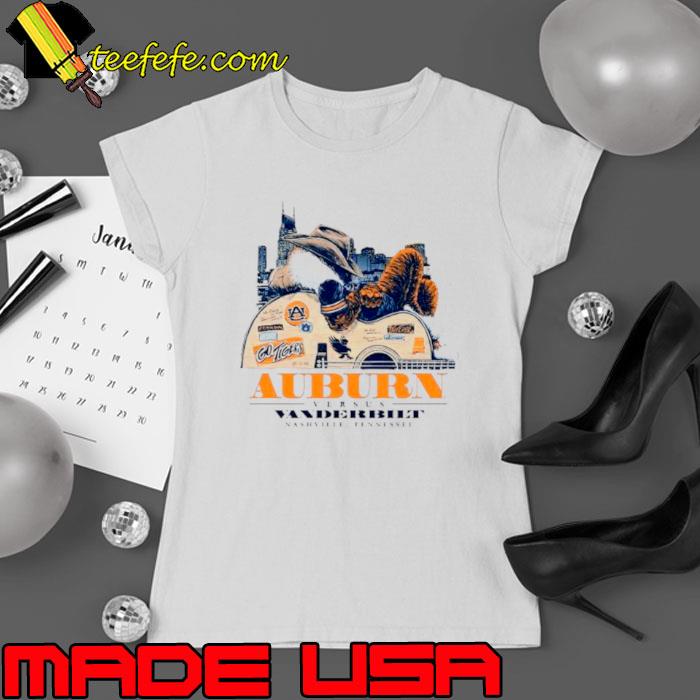 Auburn Tigers Versus Vanderbilt Nashville 2023 Gameday Shirt Ladies tee Auburn Tigers Versus Vanderbilt Nashville 2023 Gameday Shirt Ladies tee