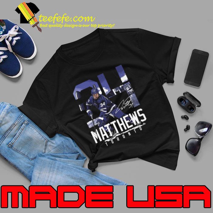Auston Matthews Signature American professional ice hockey center and alternate Toronto Landmark T-Shirt Unisex Auston Matthews Signature American professional ice hockey center and alternate Toronto Landmark T-Shirt Unisex