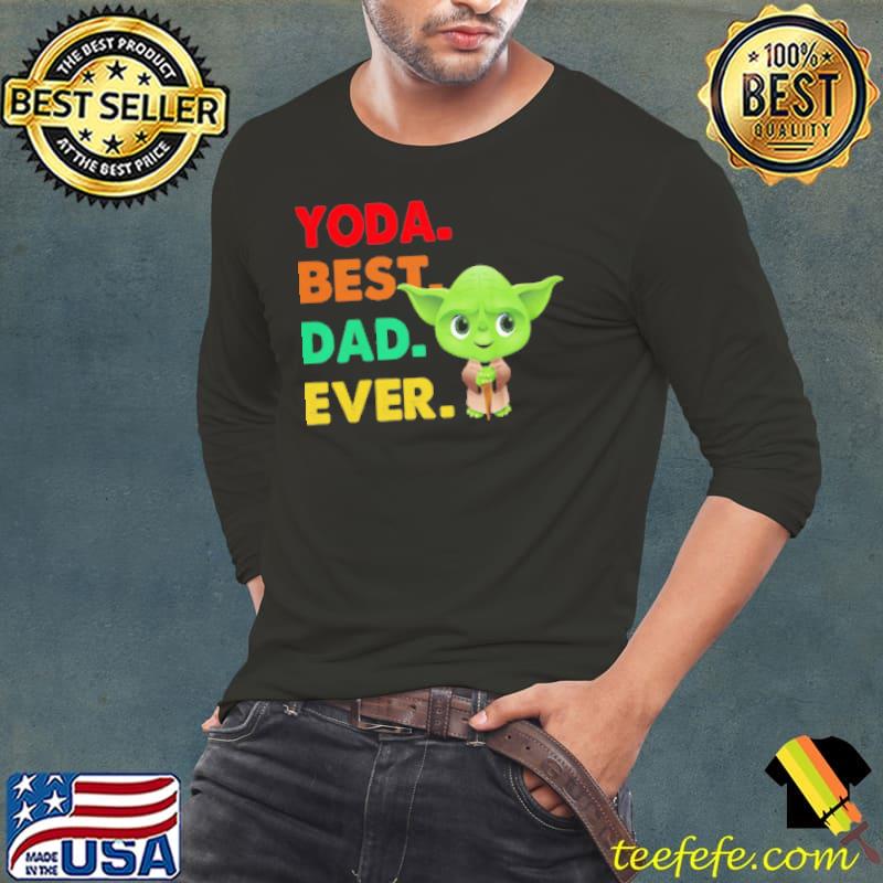 Baby Yoda Best Dad Ever Shirt Long Sleeve Tee Baby Yoda Best Dad Ever Shirt Long Sleeve Tee