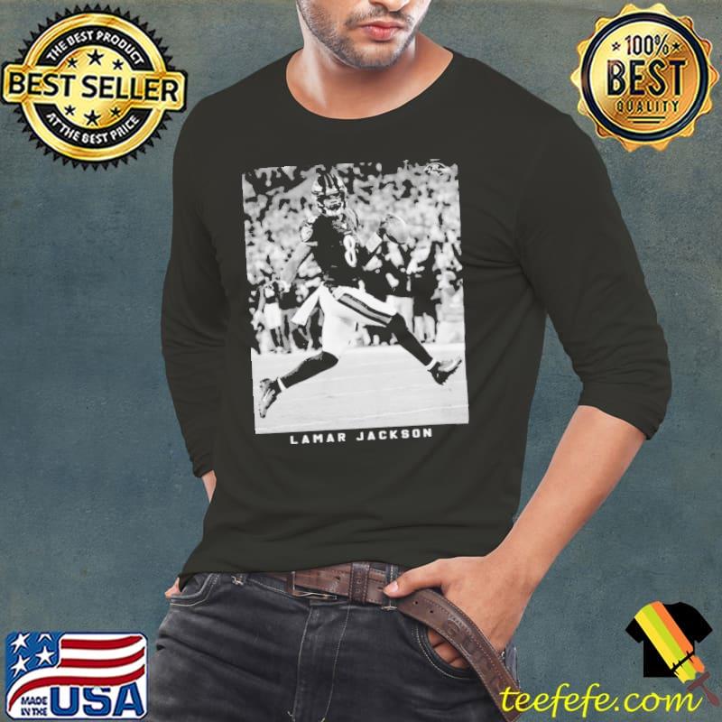 Baltimore Ravens Lamar Jackson Image Shirt Long Sleeve Tee Baltimore Ravens Lamar Jackson Image Shirt Long Sleeve Tee