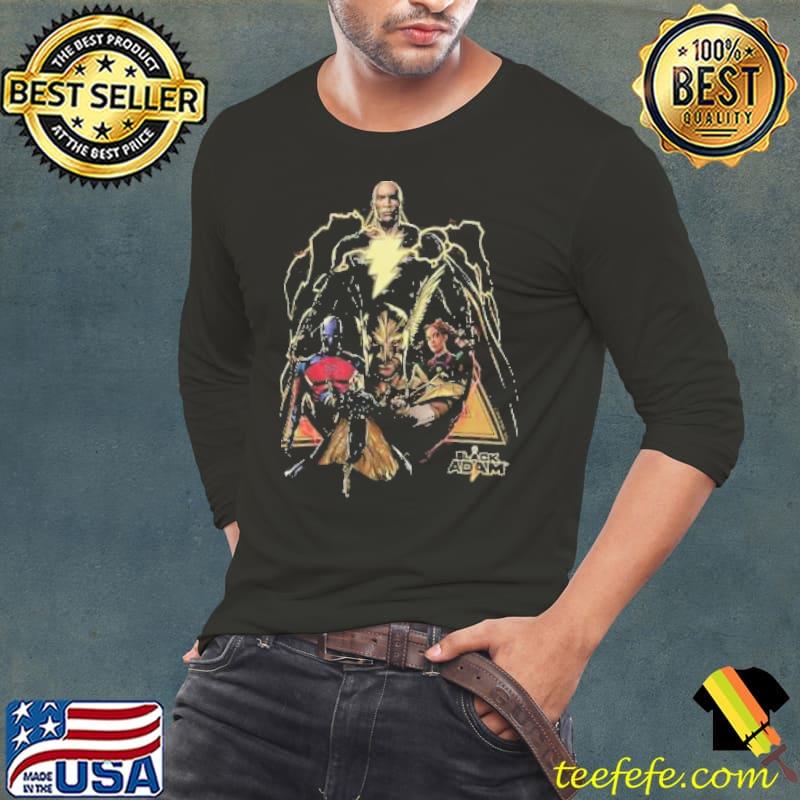 Black Adam Triangular Group Shirt Long Sleeve Tee Black Adam Triangular Group Shirt Long Sleeve Tee