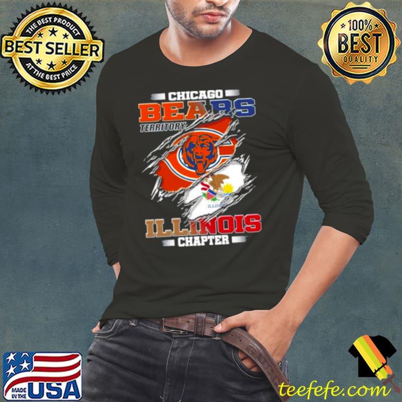 Blood Inside Me Chicago Bears Illinois Chapter s Long Sleeve Tee Blood Inside Me Chicago Bears Illinois Chapter s Long Sleeve Tee