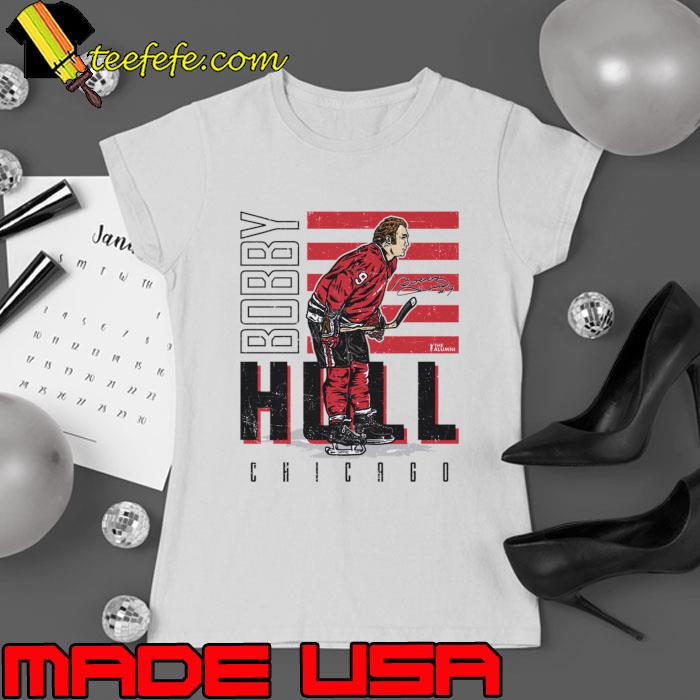 Bobby Hull Signature Canadian professional ice hockey Chicago Homage T-Shirt Bobby Hull Signature Canadian professional ice hockey Chicago Homage T-Shirt