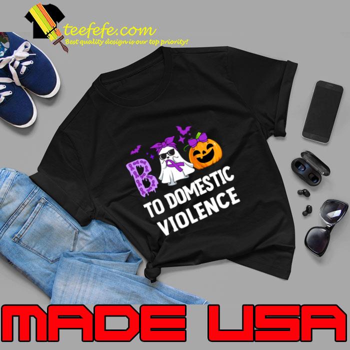 Boo To Domestic Violence Domestic Violence Awareness Pumpkins Ghost T-Shirt Unisex Boo To Domestic Violence Domestic Violence Awareness Pumpkins Ghost T-Shirt Unisex
