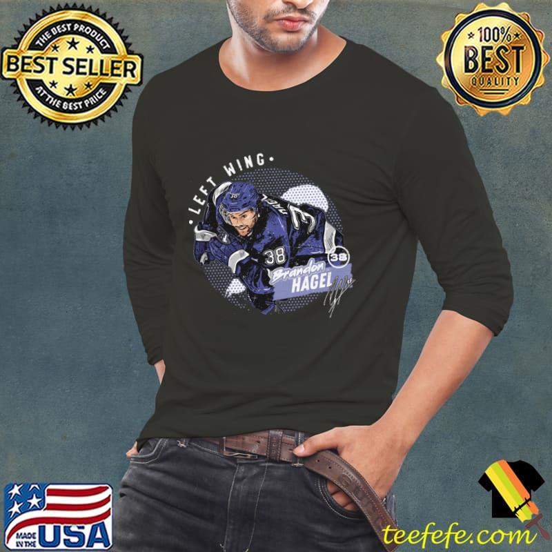 Brandon Hagel Canadian professional ice hockey forward signature Tampa Bay Dots T-Shirt Long Sleeve Tee Brandon Hagel Canadian professional ice hockey forward signature Tampa Bay Dots T-Shirt Long Sleeve Tee