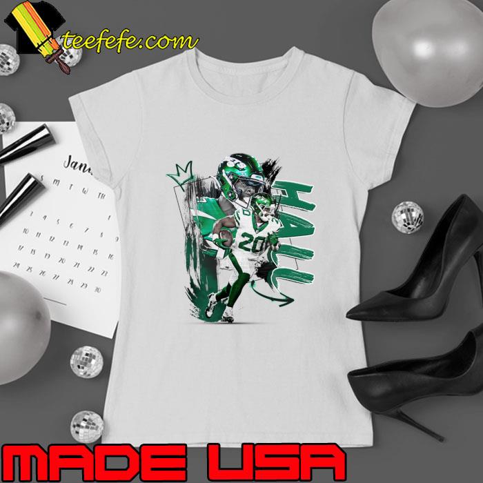 Breece Hall American football running back Paper Poster Jets T-Shirt Ladies tee Breece Hall American football running back Paper Poster Jets T-Shirt Ladies tee