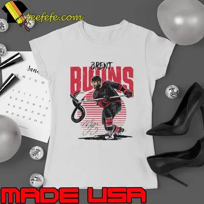 Brent Burns Signature Canadian professional ice hockey defenceman for the Carolina Hurricanes Rise T-Shirt