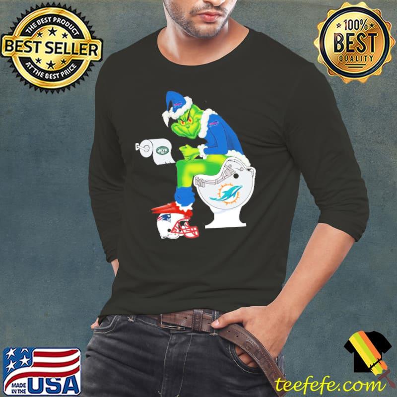 Buffalo Bills Grinch Sitting On Miami Dolphins Toilet And Step On New England Patriots Helmet 2024 Shirt Buffalo Bills Grinch Sitting On Miami Dolphins Toilet And Step On New England Patriots Helmet 2024 Shirt