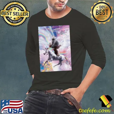 Cat Sloth Unicorn Rainbow Poster Shirt