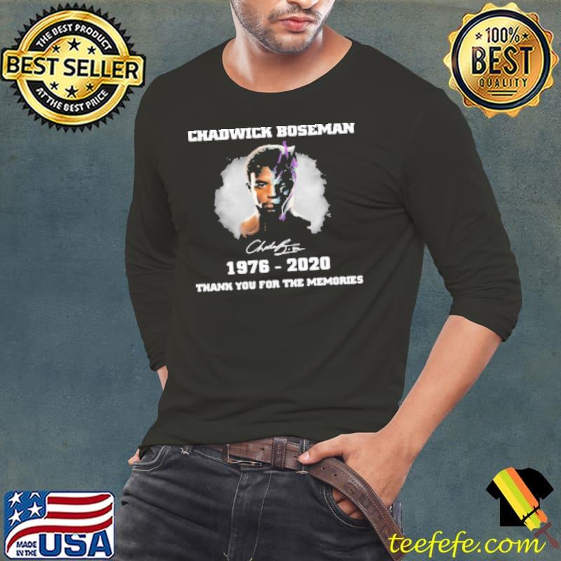 Chadwick Boseman Black Panther Wakanda Forever Thank You For The Memories Signature Shirt Long Sleeve Tee Chadwick Boseman Black Panther Wakanda Forever Thank You For The Memories Signature Shirt Long Sleeve Tee