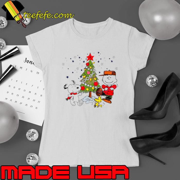 Charlie Brown and Snoopy Christmas tree shirt Charlie Brown and Snoopy Christmas tree shirt