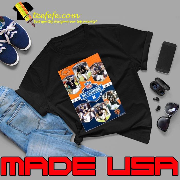 Chicago Bears Nfc Champions 2006 Commemorative Poster Shirt