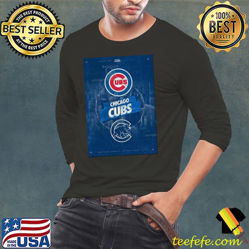 Chicago Cubs City Skyline Poster Shirt