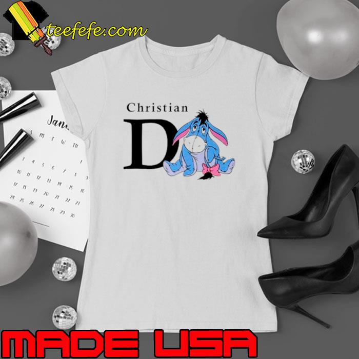 Christian D Eeyore logo parody s Ladies tee Christian D Eeyore logo parody s Ladies tee