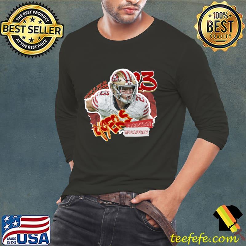 Christian McCaffrey American football running back for the San Francisco 49ers T-Shirt Christian McCaffrey American football running back for the San Francisco 49ers T-Shirt