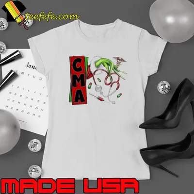 Christmas Grinch Hand Nurse CMA Shirt