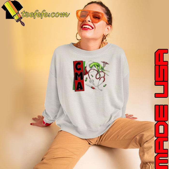Christmas Grinch Hand Nurse CMA Shirt Sweatshirt Christmas Grinch Hand Nurse CMA Shirt Sweatshirt