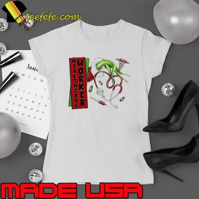 Christmas Grinch Hand Nurse Healthcare Worker Shirt