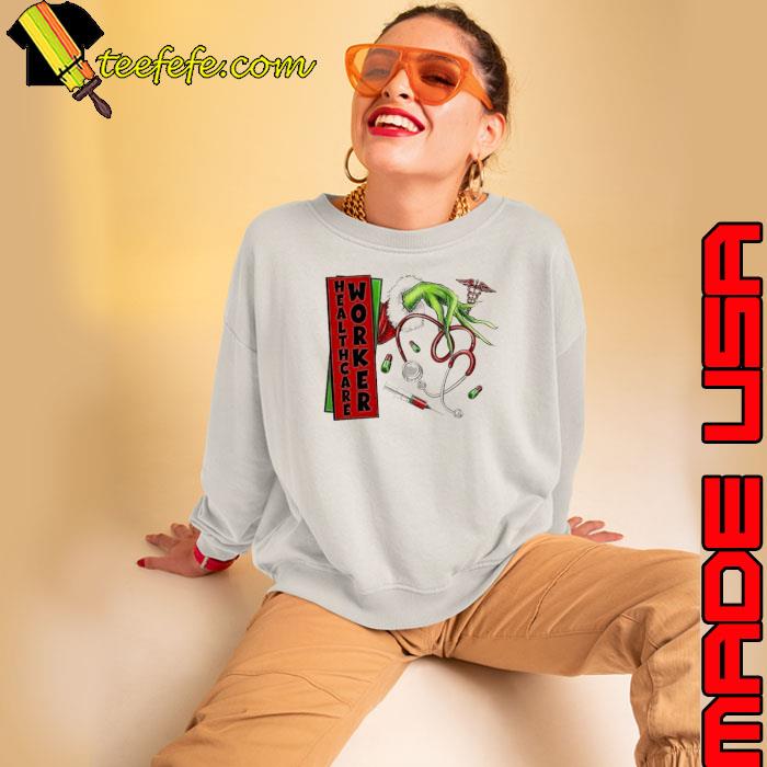 Christmas Grinch Hand Nurse Healthcare Worker Shirt Sweatshirt Christmas Grinch Hand Nurse Healthcare Worker Shirt Sweatshirt