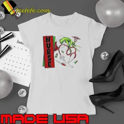 Christmas Grinch Hand Nurse Shirt