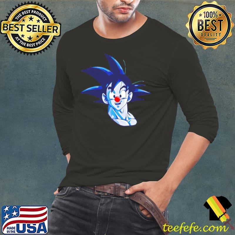 Clown Goku Dragon Balls Anime Shirt Long Sleeve Tee Clown Goku Dragon Balls Anime Shirt Long Sleeve Tee